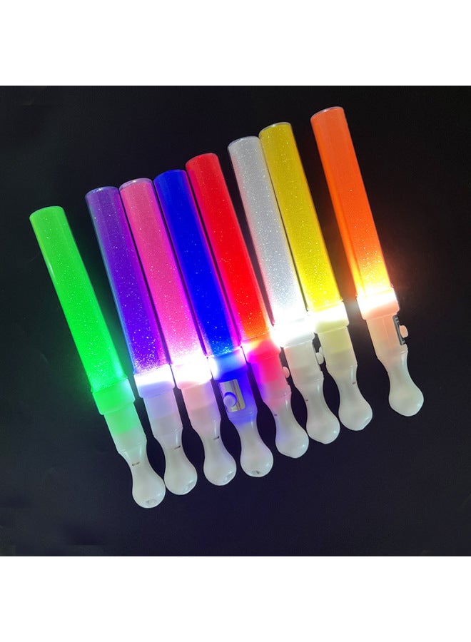 Concert LED Glow Stick Bar Cheer Fan Props Party Atmosphere Luminous Toy Stall Night Market Cross Border-Color:Shiny Short Bar (Red) - Image 3