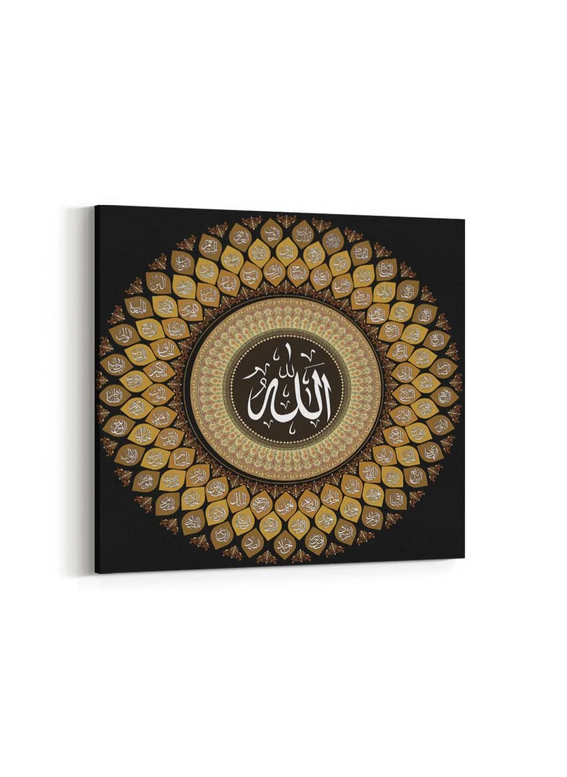 LOWHA Canvas Wall Art Stretched Over Wooden Frame with Arches Retro Style Art Pattern Painting
