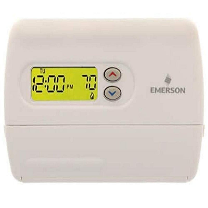 Emerson 1F82-261 Heat Pump Programmable Digital Thermostat, 5-2 Day, White - Image 4