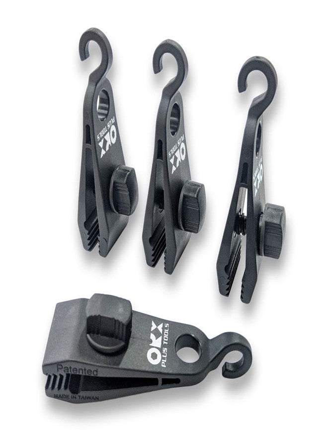ORX PLUS TOOLS ORXPLUS TOOLS 4pcs Thumb Screw Tarp Clips with Hook, Tent Clamps, Awning Clamp Set for Camping Canopies, Car Cover, Winter Boat, Pool, Sun Shade - Image 1