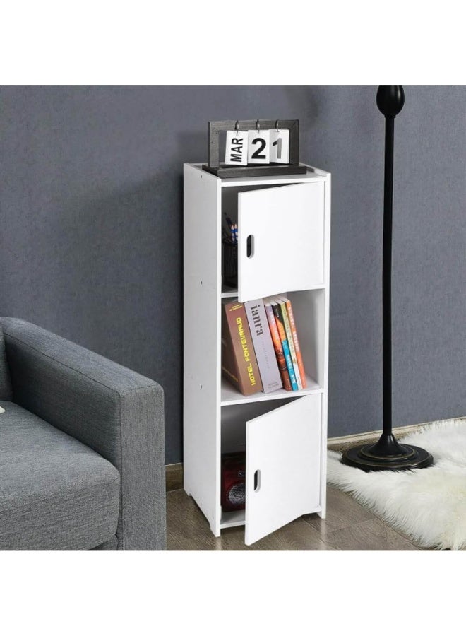 OneDcor Bathroom Tall Cabinet with 2 Doors – Modern Freestanding Storage Cabinet, Waterproof Bathroom Furniture Organizer for Living Room, Bedroom, Kitchen – 22 x 25 x 80 cm - Image 4