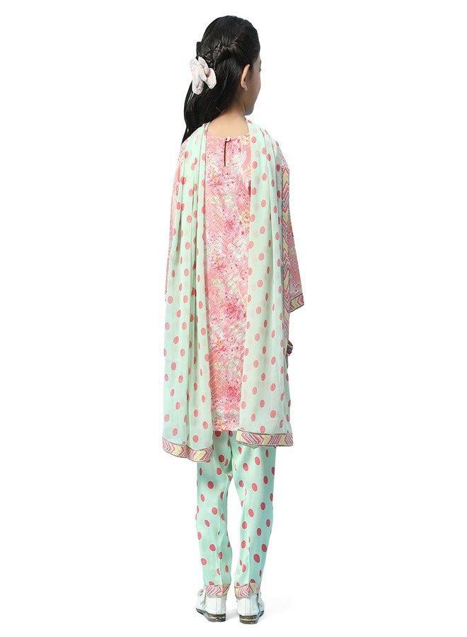 BIBA GIRL PRINTED RELAXED KID(KW5236_PEACH_9) - Image 4
