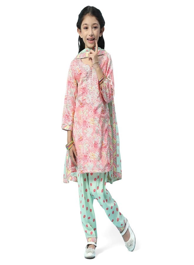 BIBA GIRL PRINTED RELAXED KID(KW5236_PEACH_9) - Image 5