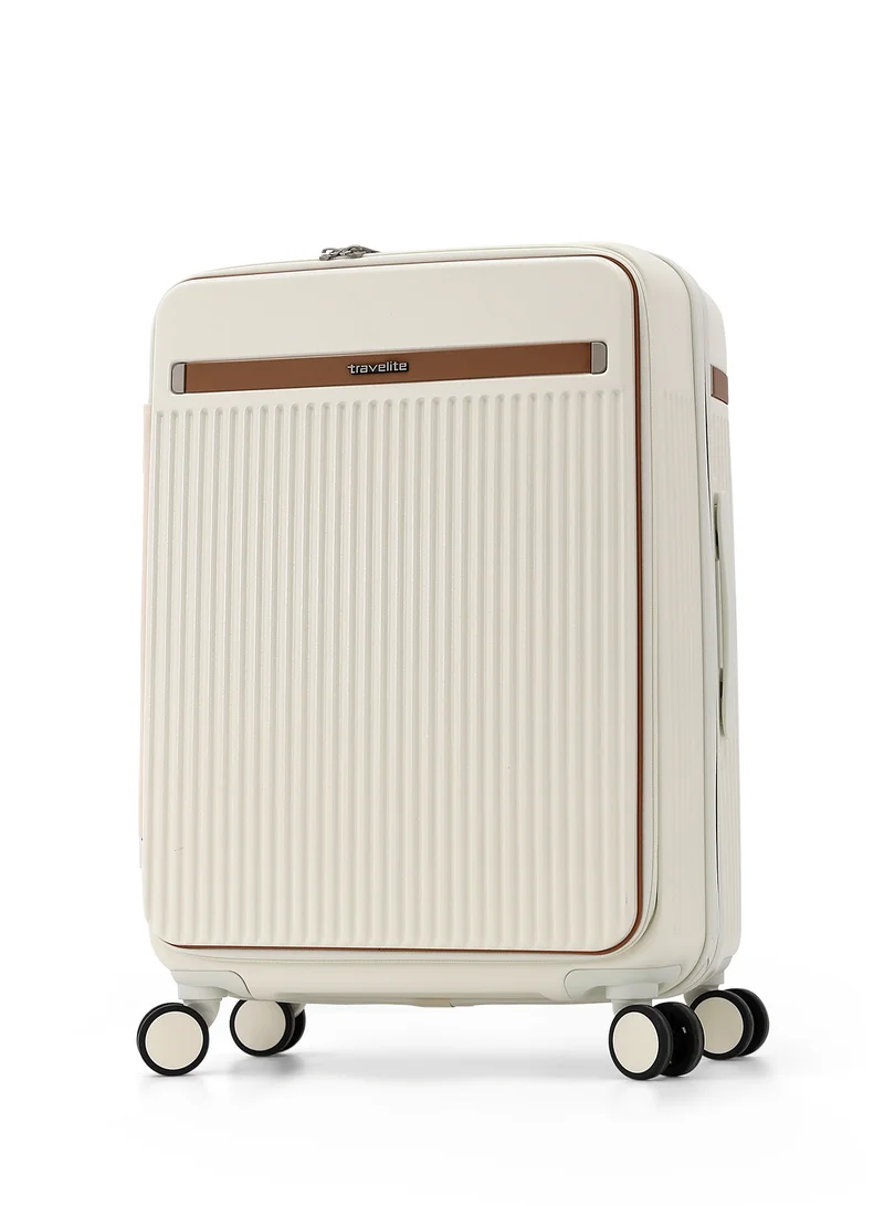 ترافلايت Travelite 4-Piece Hardside Luggage Set 28” Large, 24” Medium, 20” Carry-On + Makeup Bag, Polycarbonate (PC)