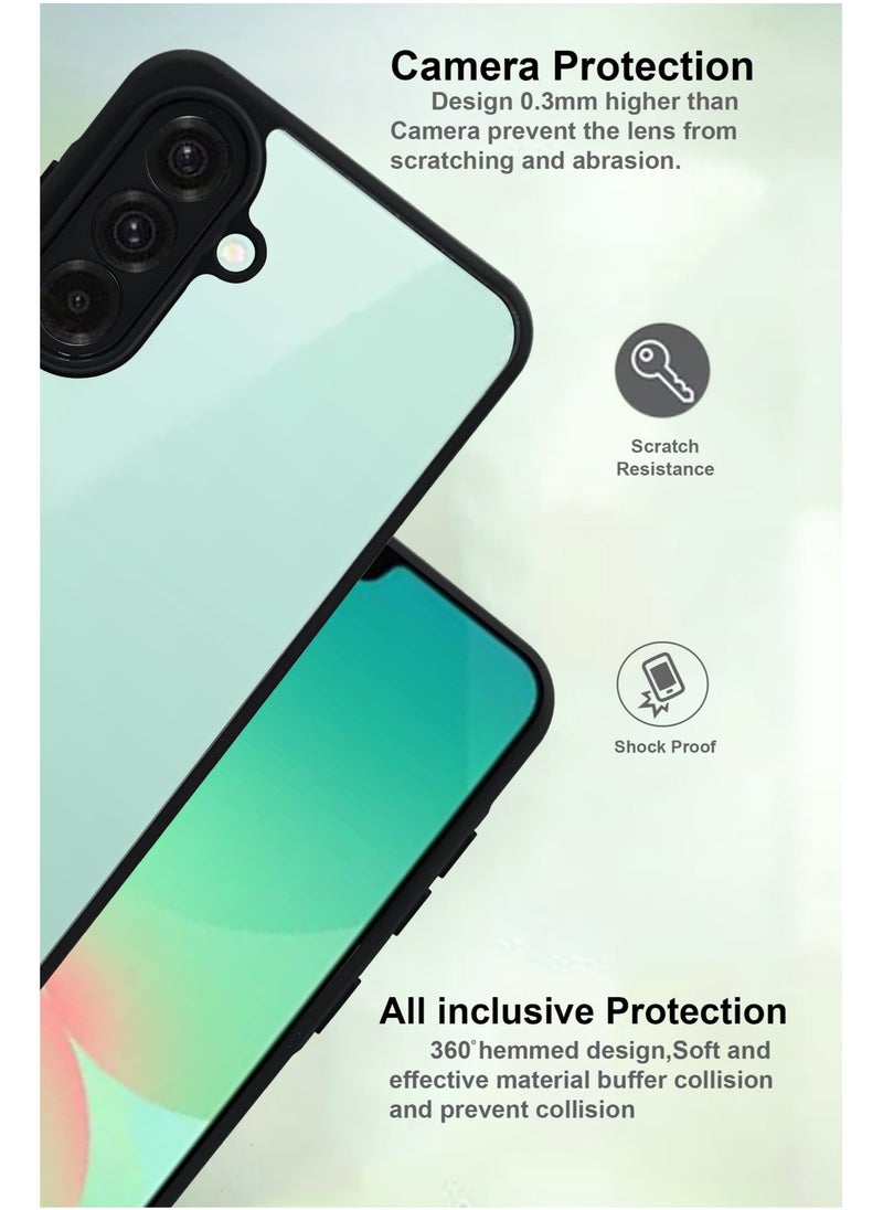 Generic - Transparent Silicone Frame Back Cover for Samsung Galaxy A26 - Camera Protection Shockproof Bumper-Shockproof Hard Back with Black Border - Scratch & Drop Protection - Stylish & Durable Design- Black - Image 1