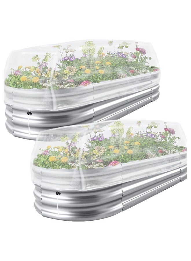 إم مياويان غطاء سرير الحديقة مع رباط لنباتات الحدائق والخضروات والفواكه والزهور وشبكة مقاومة للطيور والآفات - Image 1