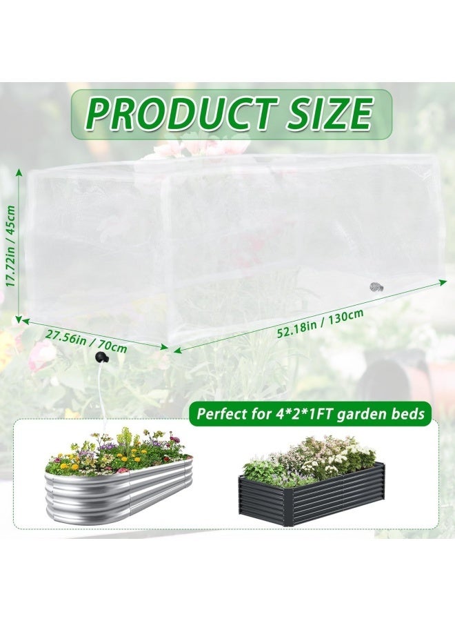 إم مياويان غطاء سرير الحديقة مع رباط لنباتات الحدائق والخضروات والفواكه والزهور وشبكة مقاومة للطيور والآفات - Image 5
