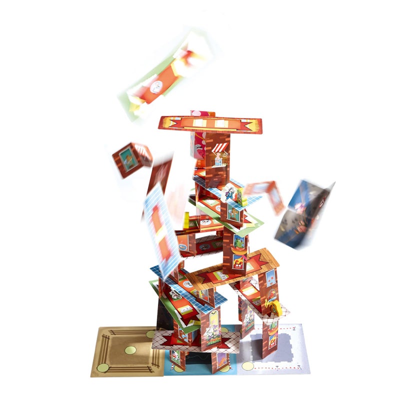 HABA Rhino Hero Super Battle - Exciting 3D Stacking Board Game for Kids & Adults, Fun Family Games, Stacking Card Games for Kids, Made in Germany - Image 4