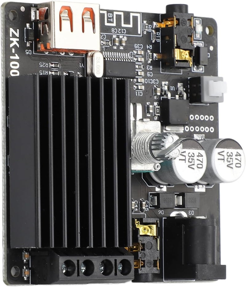 ZK 1002M Digital Amplifier Board BT 5.0 Mini Dual Channel Stereo Receiver for Home Theater Sound System - Image 1