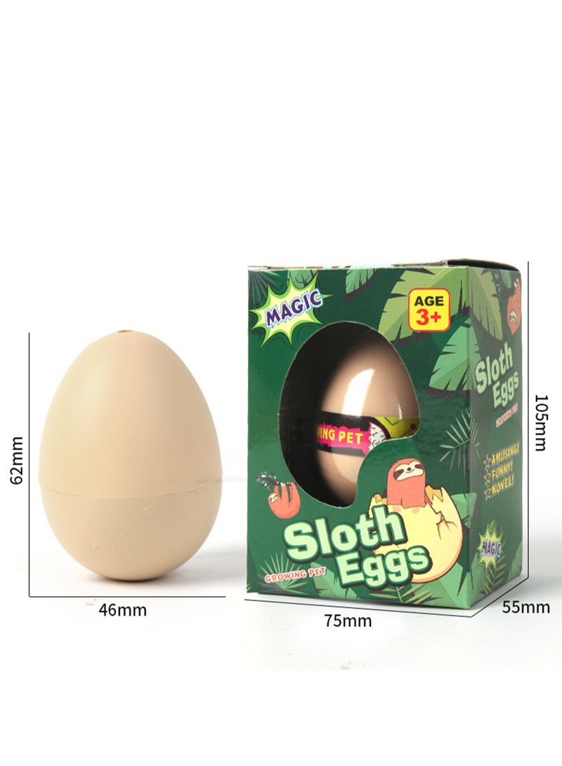 New Water-Soaked Hatching Toy Hatching Egg Primary School Students Children'S Educational Early Education Toy Egg (Sloth Hatching Eggs) - Image 2