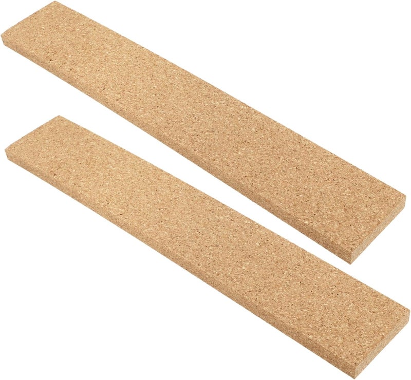 NUOBESTY 2pcs Self-Adhesive Cork Message Strips for Bulletin Board Bars for Easy Memo and Photo Display for Smooth Walls and Doors - Image 1