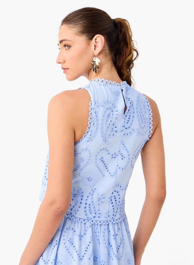 تواكستريمز بلوزة بدون أكمام مطرزة شيفلي من - Image 3