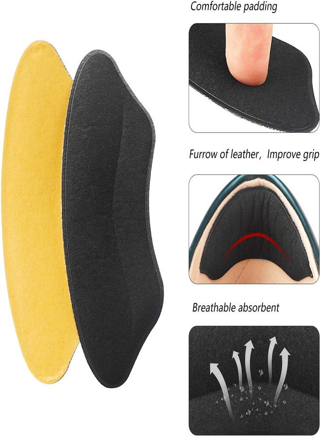 SEFLICA® 8 Pair Combo Self-Adhesive Heel Grips Liner Shoe Tightener Inserts for Loose Shoes, Shoe Bite Protector Heel Pads Snugs for Shoe Insoles, Heel Pad for Heel Pain Men Women ,Heel Liner (8 Black, Free) - Image 4