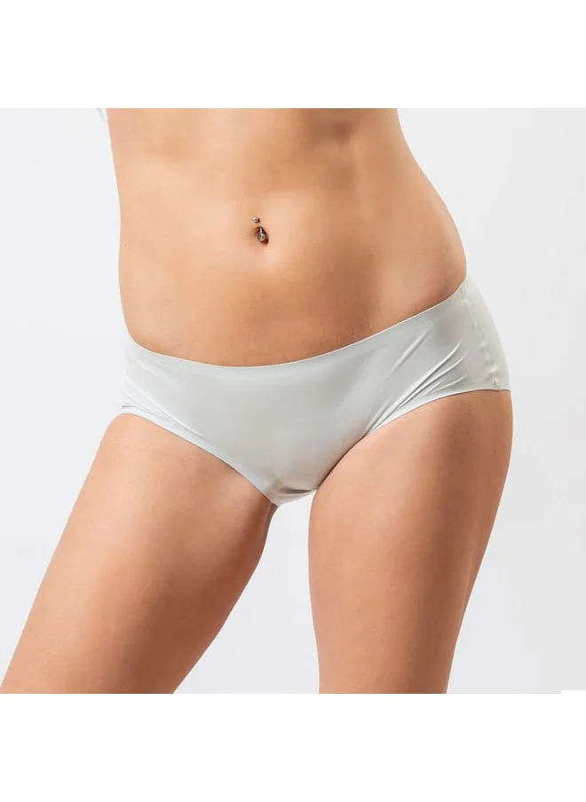 Aadaraya Aadaraya Assorted Bikini Briefs with Elasticated Waistband - Set of 5