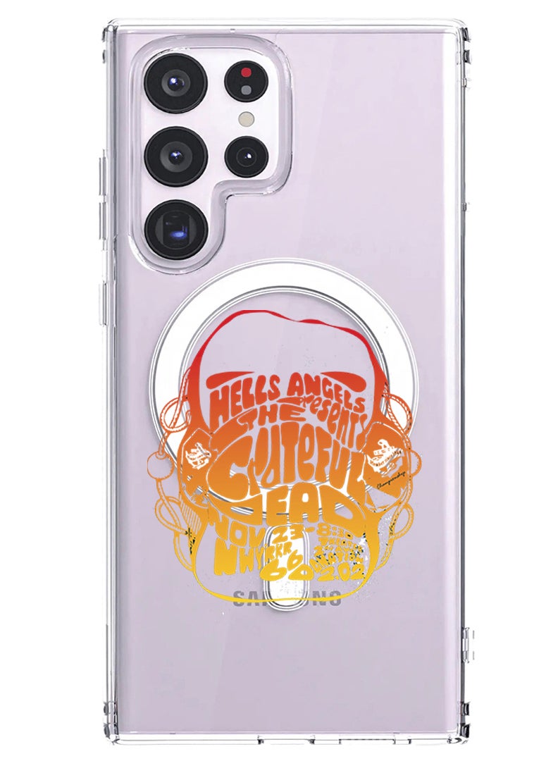 Theodor Magnetic Case for Samsung Galaxy S23 Ultra 6.8-inch Compatible with MagSafe Wireless Charging, Shockproof Phone Bumper Cover Hells angels copy - Image 1