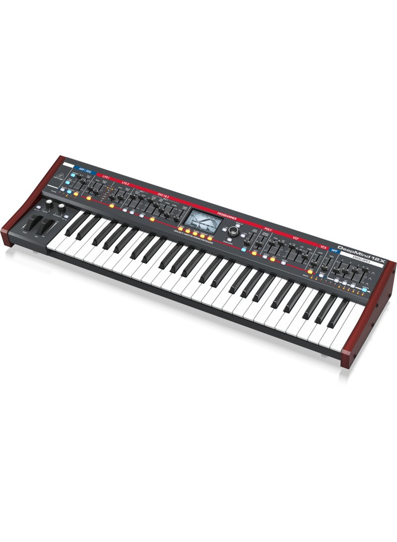 behringer DEEPMIND12X True Analog 12-Voice Polyphonic Synthesizer with 4 FX Engines, 2 OSCs and LFOs per Voice, 3 ADSR Generators, 8-Channel Modulation Matrix, 32-Step Control Sequencer, Tablet Remote Control and Built-In Wifi - Image 4