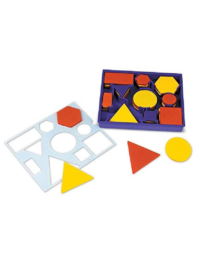 Learning Resources - Attribute Blocks Desk Set In Tray - Image 1