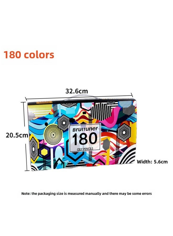 Brutfuner This Model 120 Color Color Pencil 180 Color Lead Oily Water Soluble Color Lead Comic Brush Color Pen Graffiti Gift - Image 1