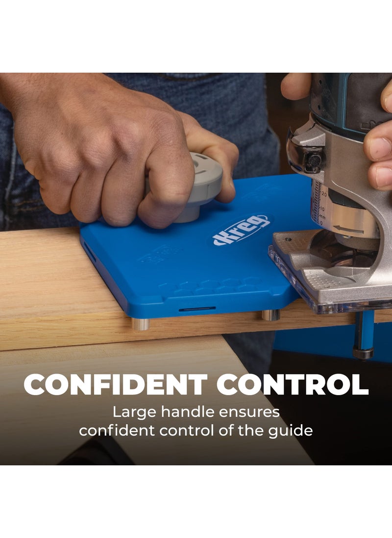 Kreg PRS1000 Corner Routing Guide Set - Corner Routing Guide - Use with Any Trim Router, Handheld Router, or Router Table - Router Woodworking Tool