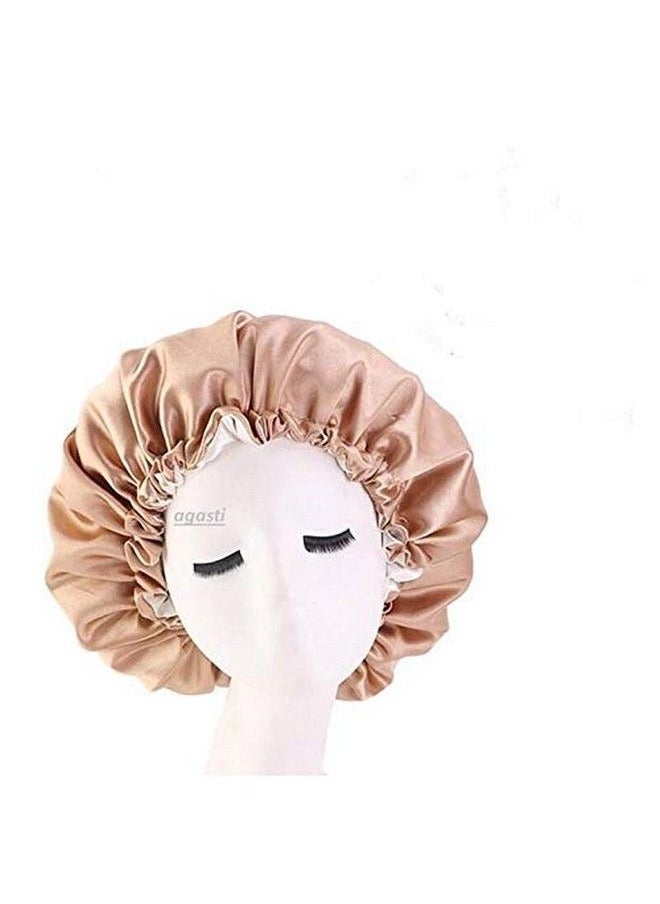AGASTI - Handmade Fully Reversible Luxuries Pure Satin Hair Bonnet Satin Sleep Cap (Slip Cap5) - Image 1