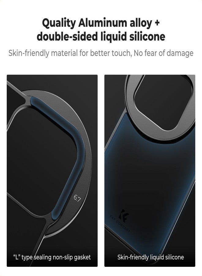 K&F Concept 6.7 inch Magnetic Lens Filter Mount Adapter with 67mm CPL Filter for iPhone, Compatible with 16/15/14/13/12 Pro Max, 16/15/14 Plus - Image 4