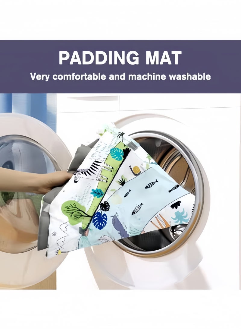 GGEROU Baby Gym Play Mat, Tummy Time Activity Mat,8-in-1 Tummy Time Mat, Washable Ball Pit with 18 Balls, Infant Play Mat,Detachable Toy for Sensory Exploration and Motor Skill Development (Animals) - Image 4