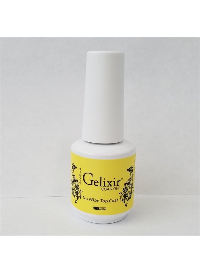 GELIXIR - Soak Off Gel No-wipe Top Coat - .5 Oz / 15 mL - Image 1