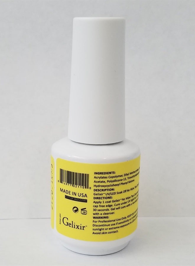 GELIXIR - Soak Off Gel No-wipe Top Coat - .5 Oz / 15 mL - Image 2