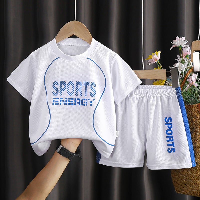 Kids Quick-Dry Sportswear Set C38 white