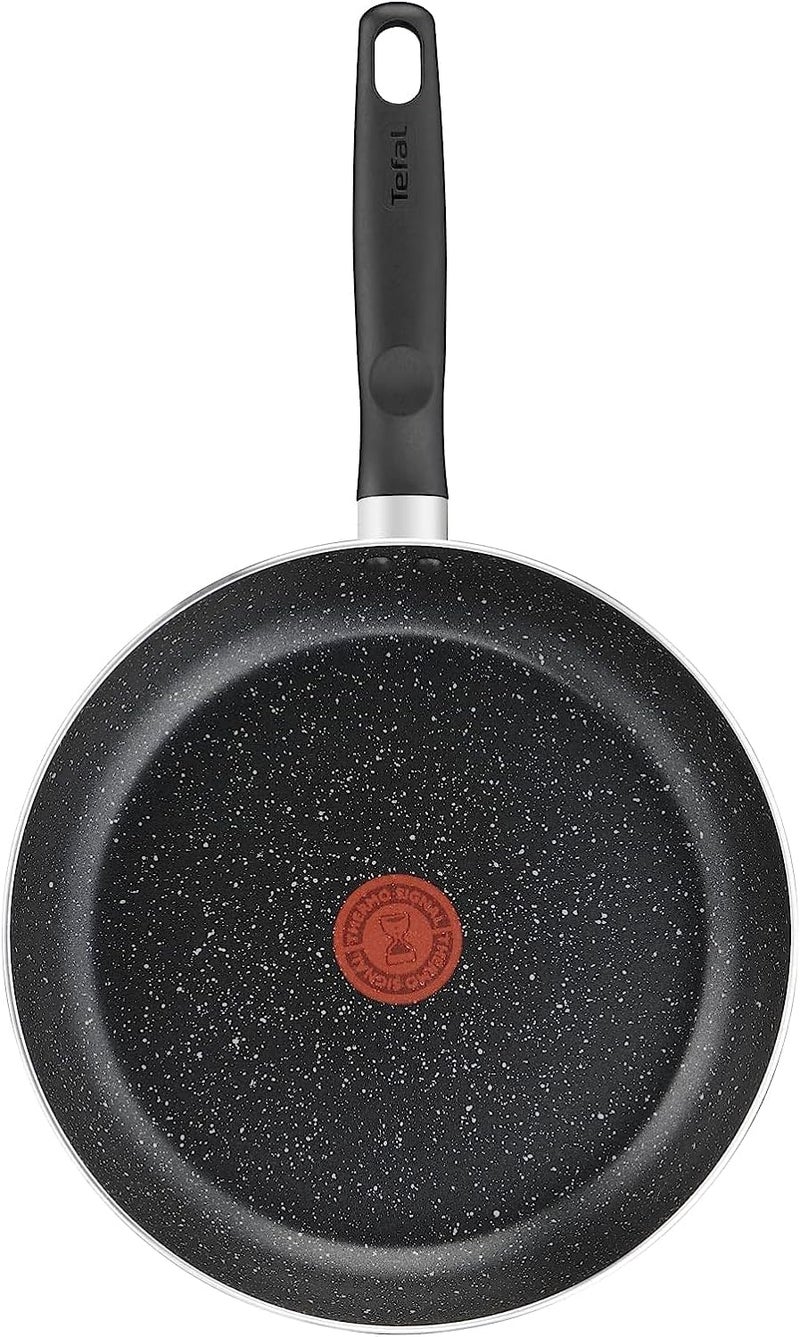 تيفال مجموعة Tefal Dark Stone المكونة من 9 قطع، طقم طهي غير لاصق، طلاء آمن لأواني الطهي، مؤشر حرارة، مقابض مريحة، غطاء زجاجي، B491S985 - Image 5