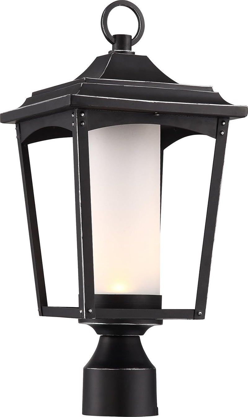 Nuvo Nuvo Lighting 62825 Transitional One Light Post Mount from Essex Collection in Black Finish 825 inches 
