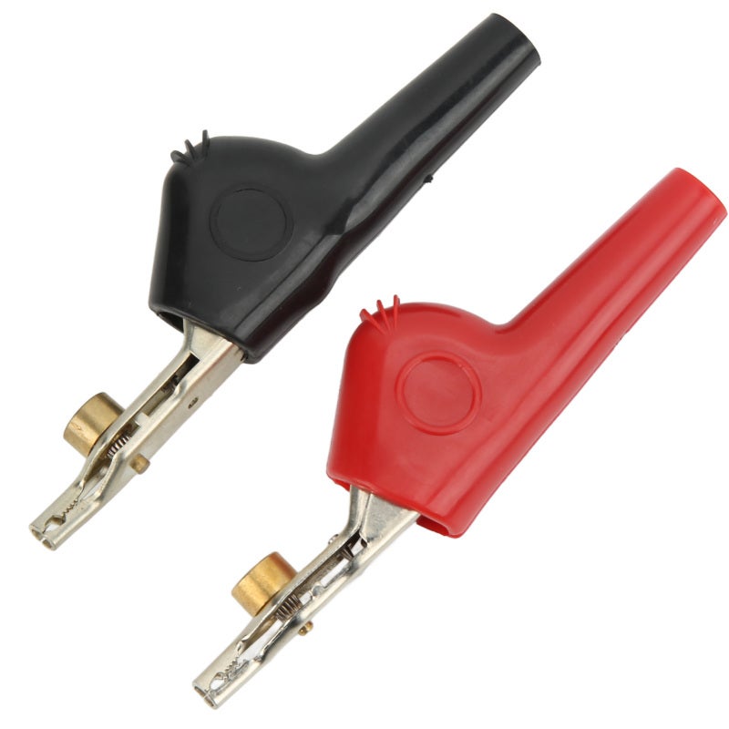 Electrical Test Clips 25mm Opening Cupronickel & PVC Sheath Non Stripping Needle Test Clips - Compact Lightweight Portable Test Clamps for Electrical Projects, Voltage Testing, Car & Truck Batteries - Image 4
