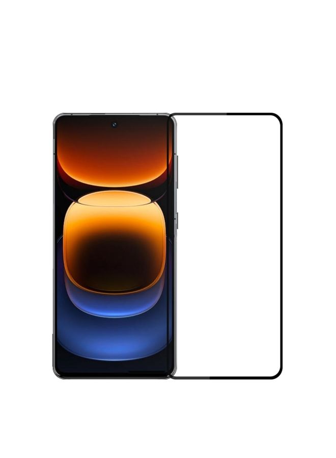 Screen Protector For vivo iQOO 12 MOFI 9H 2.5D Full Screen Tempered Glass Film(Black)