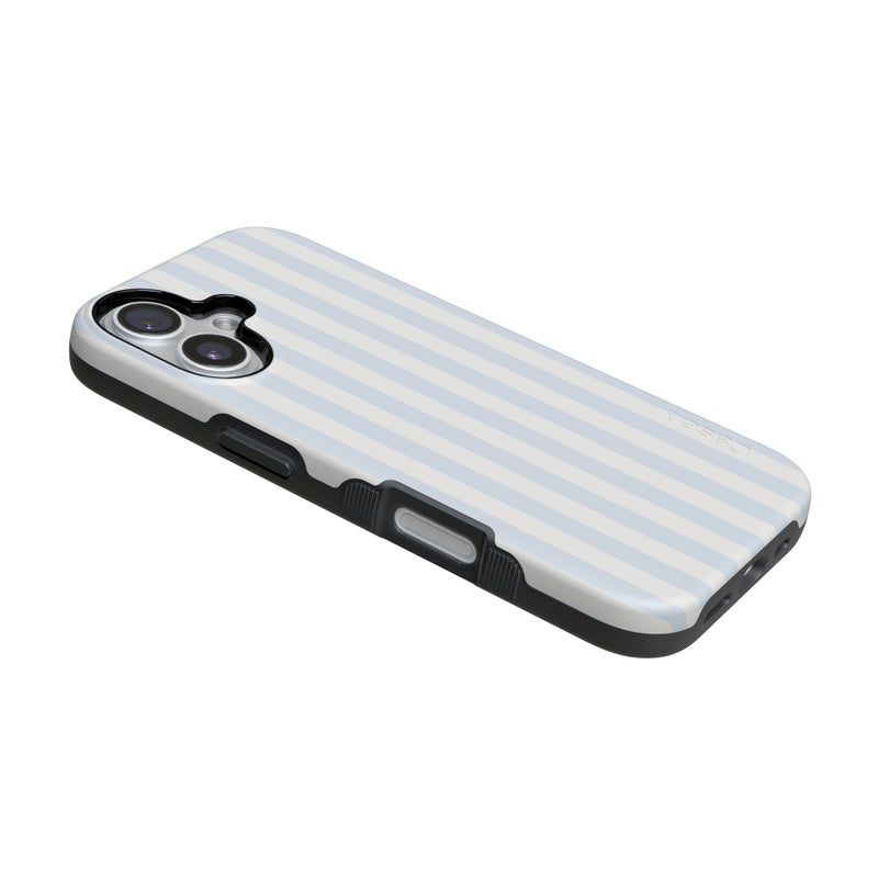 Casely iPhone 17 Case | Blue Stripes | Sunday Best | Bold Protective Design | Compatible with MagSafe - Image 3