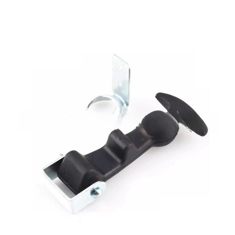 قطعتان من أقفال غطاء المحرك المطاطية المرنة المصنوعة من الفولاذ المقاوم للصدأ، بمقبض على شكل حرف T، مع أقواس تثبيت، مناسبة لخزائن الأدوات ومحركات السيارات وأغطية المحركات. - Image 2