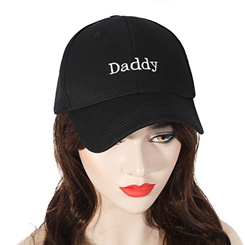 ZLYC Embroidered Cotton Baseball Cap Adjustable Snapback Dad Hat (Black,Daddy) - Image 3