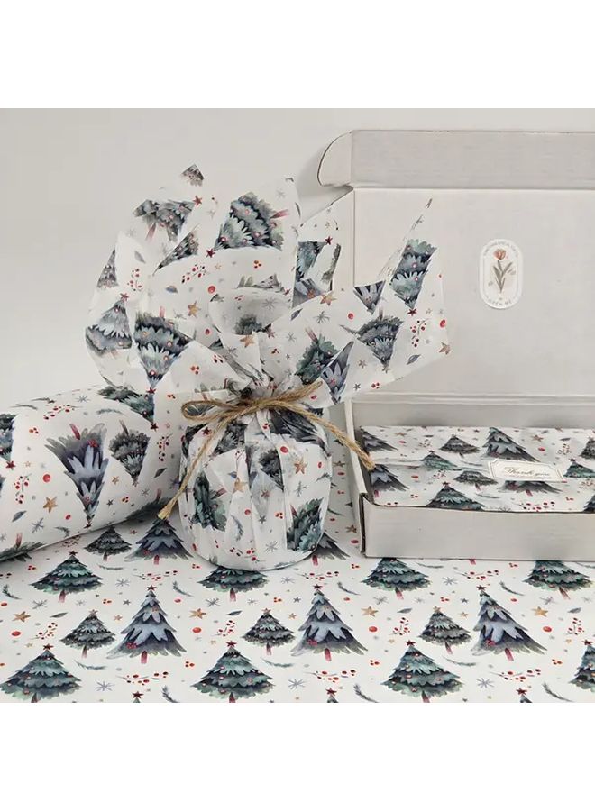 25 Sheets Star Christmas Tree Gift Wrapping Paper 20 by 14 Inch - Image 4