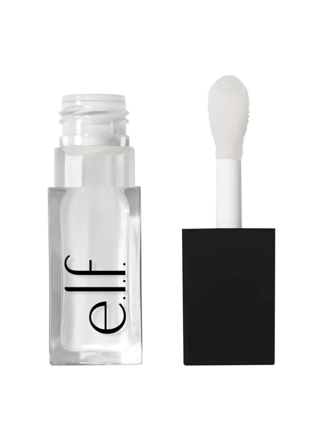 elf e.l.f. Glow Reviver Lip Oil, Nourishing Tinted Lip Oil For A High-shine Finish, Infused With Jojoba Oil, Vegan & Cruelty-free, Crystal Clear 7.6ml - Image 1