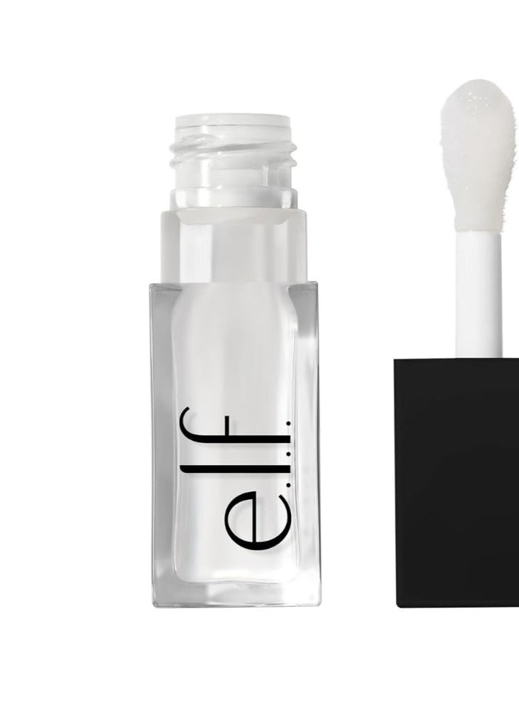 elf e.l.f. Glow Reviver Lip Oil, Nourishing Tinted Lip Oil For A High-shine Finish, Infused With Jojoba Oil, Vegan & Cruelty-free, Crystal Clear 7.6ml - Image 3