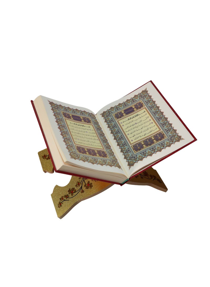 مصحف شاموا غلاف لونين بالرسم العثماني حجم متوسط  قياس 14*20 سم - Image 5