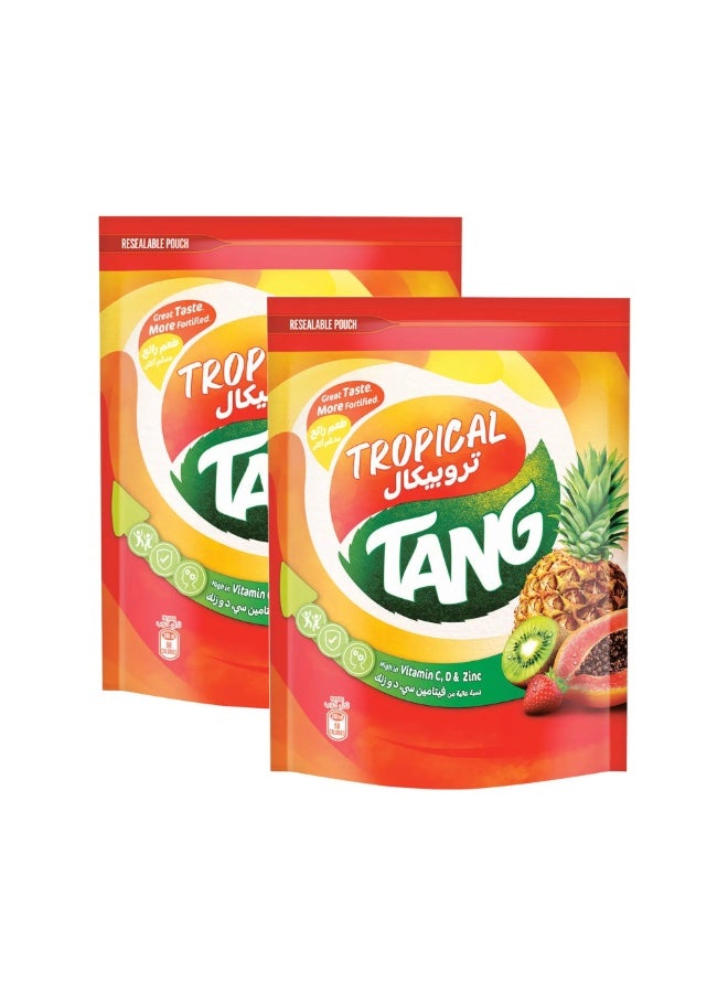 Tang Tropical Fruit Instant Syrup Powder, Economy Pack, 2 x 375g - Image 4