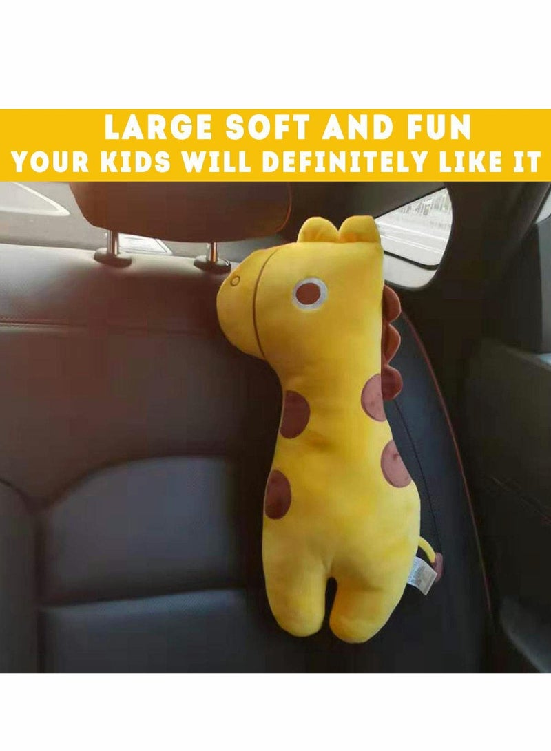 Excefore Seatbelt Pillow for Kids, Car Pillow Seat Belt Cushion Kids Seatbelt Pillow, Seat Belt Covers Child Car Seat Head Rest Support Shoulder Pad, Plush Soft Seat Strap Car Pillows Adjuster Holder - Image 5