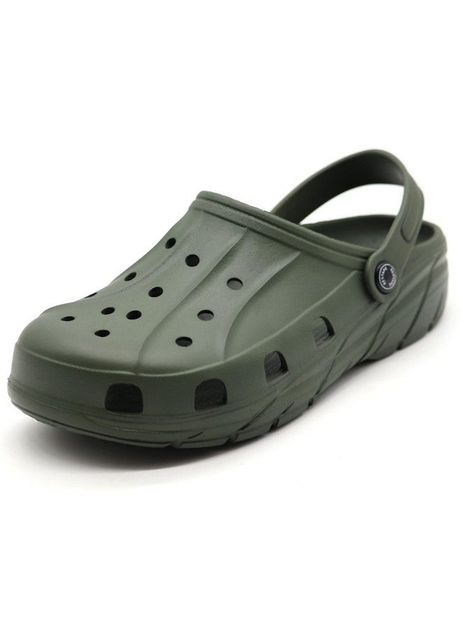 Red Tape - Red Tape Men's Olive Green Clogs - 9 UK - Image 1