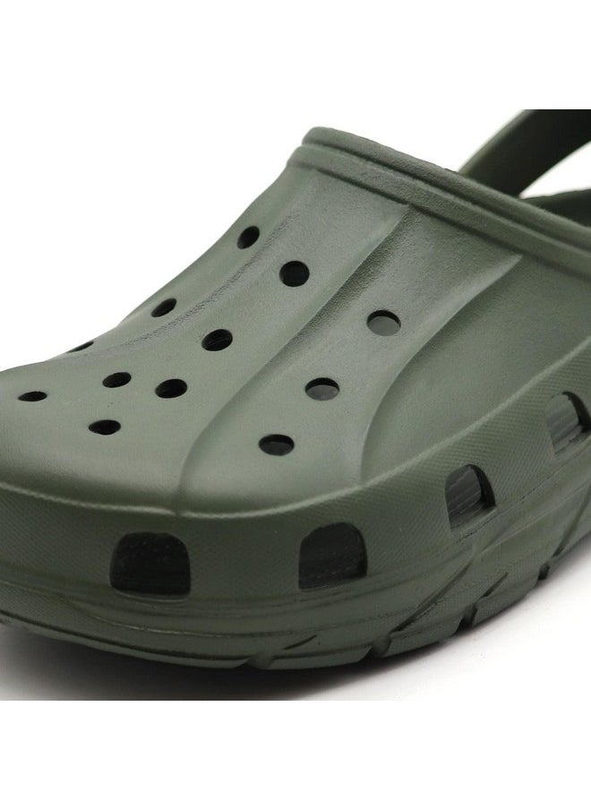 Red Tape - Red Tape Men's Olive Green Clogs - 9 UK - Image 1