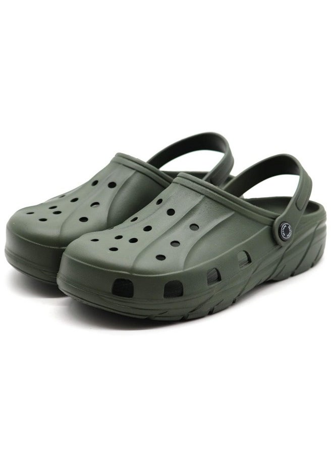 Red Tape - Red Tape Men's Olive Green Clogs - 9 UK - Image 1