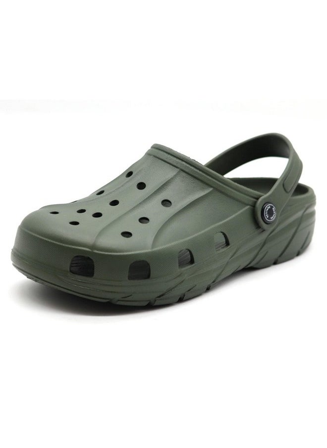 Red Tape - Red Tape Men's Olive Green Clogs - 9 UK - Image 1