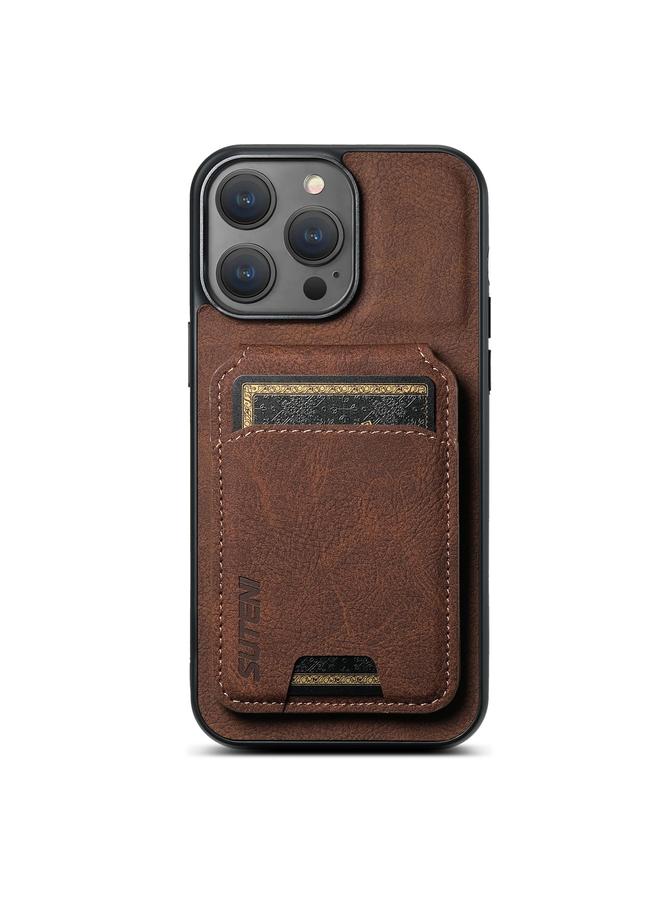 The Bros Case For iPhone 16 Pro H02 Litchi Leather Card Wallet Stand Back Phone Case