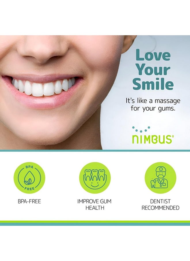 Nimbus Nimby Kid'S Extra Soft Toothbrushes For Sensitive Teeth And Receding Gums, Periodontist Design Plaque Remover Travel Toothbrush, Individually Wrapped (4 Pack, Colors May Vary)  - Image 5