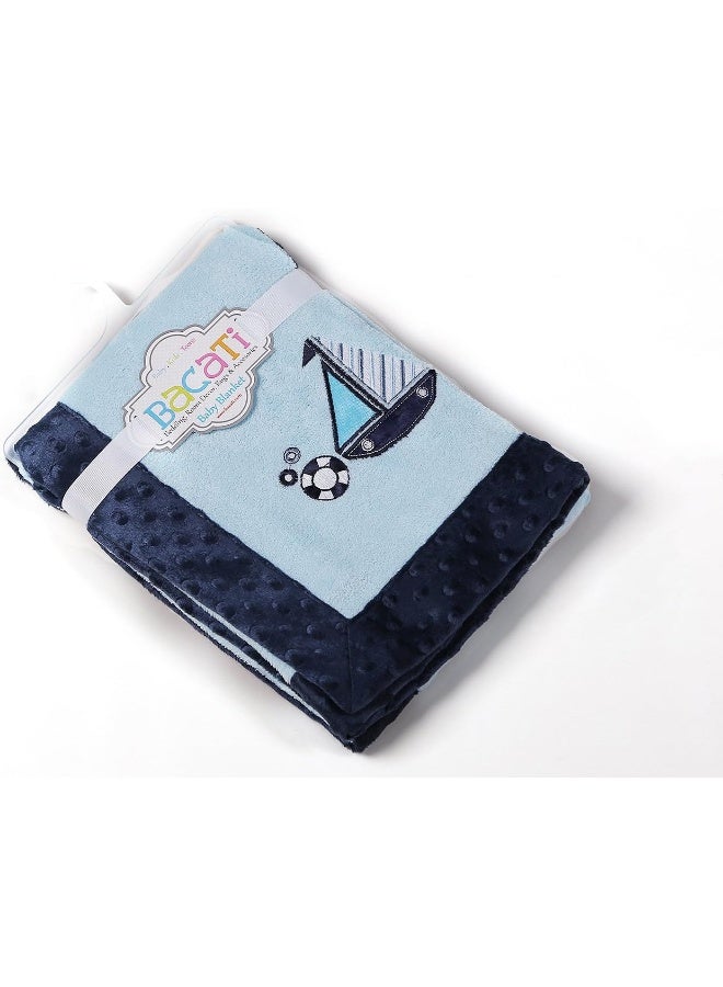 Bacati Little Sailor Blanket - Image 1