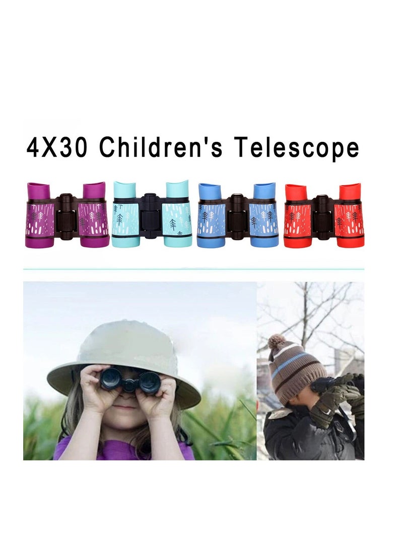 AROAQ Kids Binoculars, Children Educational Folding Telescope, Compact High Power Kids Binoculars for Bird Watching, Hiking, Hunting, Outdoor Games, (Blue)  - Image 3
